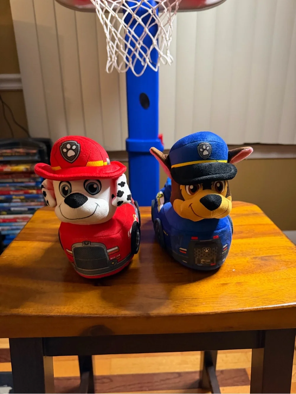 Paw Patrol Plush Vehicles - Red Marshall & Blue Chase